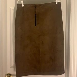 BCBGMAXARIA “Lyric” Faux Suede Pencil Skirt